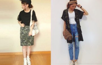 夏コーデ 30代 スニーカー ファッション